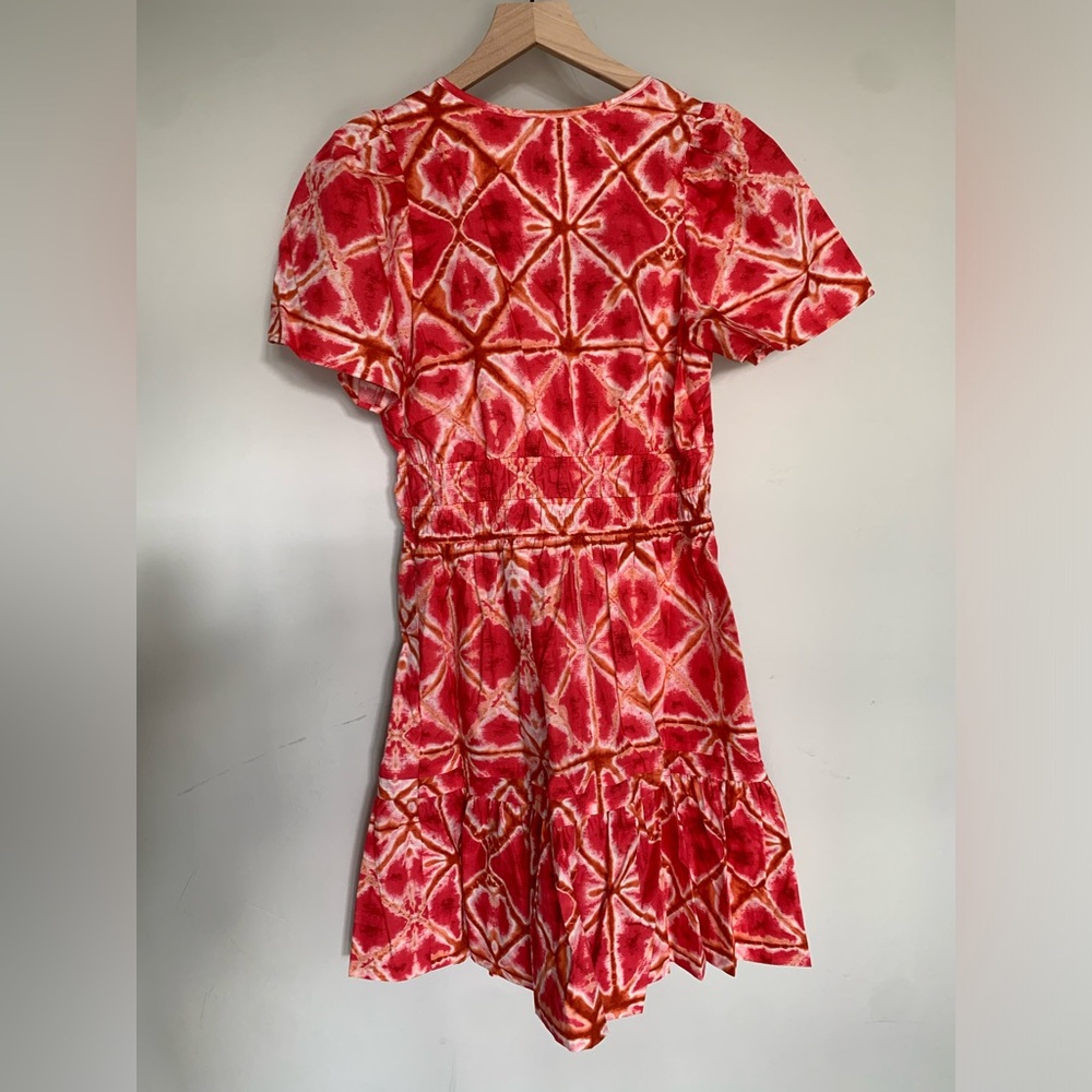 Anthropologie Somerset Mini Dress with pockets Red Pink - Picture 2 of 5